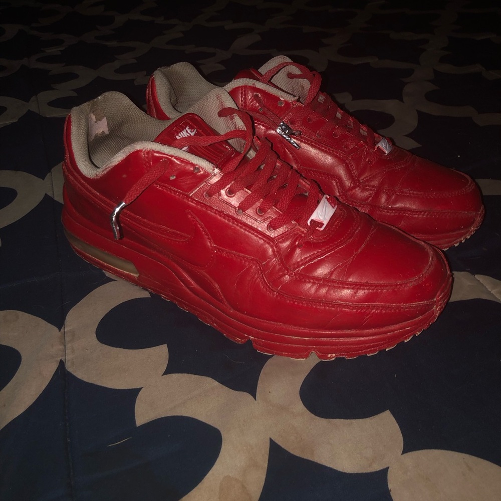 Nike Red and Tan Men's Sneakers